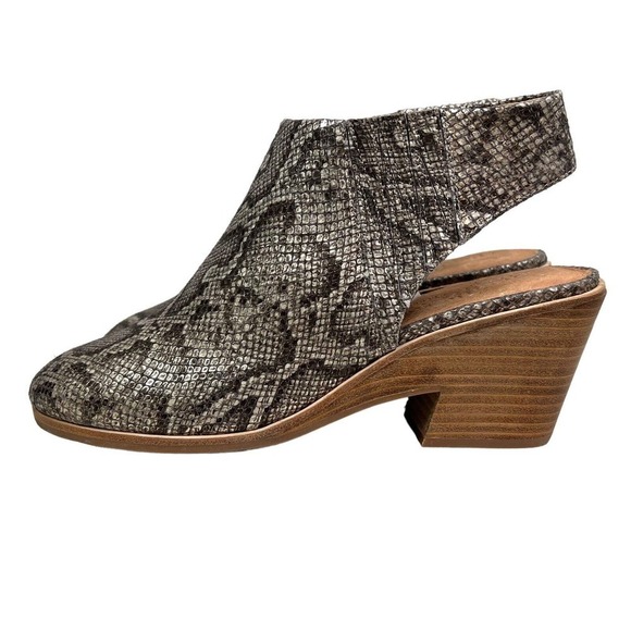 Gentle Souls Harlie Bootie Leather Snake Embossed Slingback Women‎ Size 9.5M - Picture 3 of 10